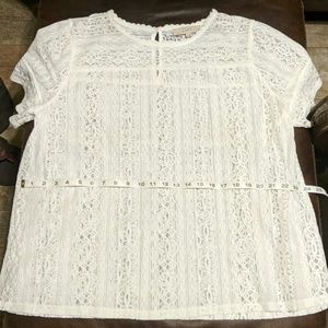 White lace top
